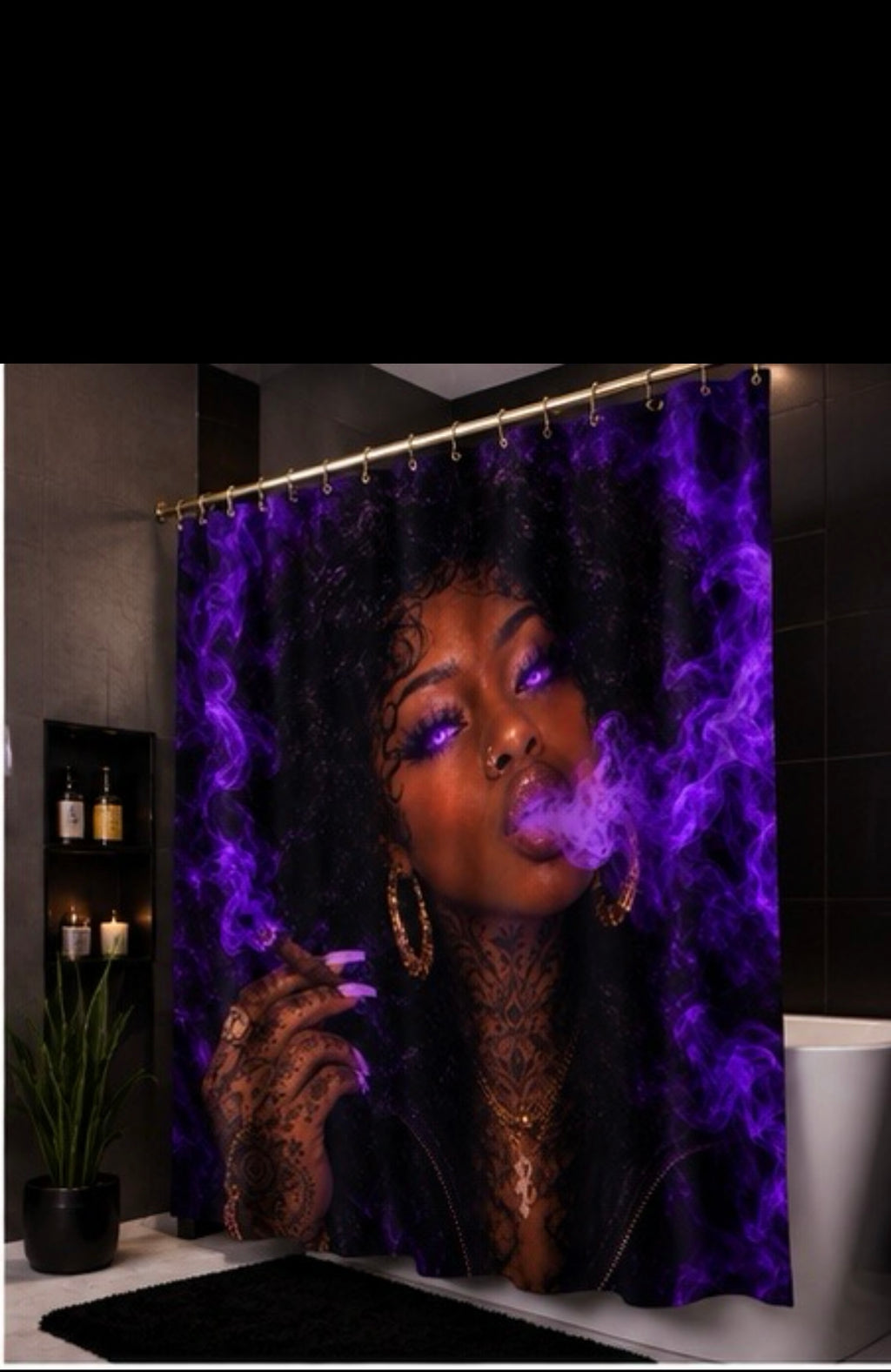 Violet Venom™ | NYC Statement Shower Curtain