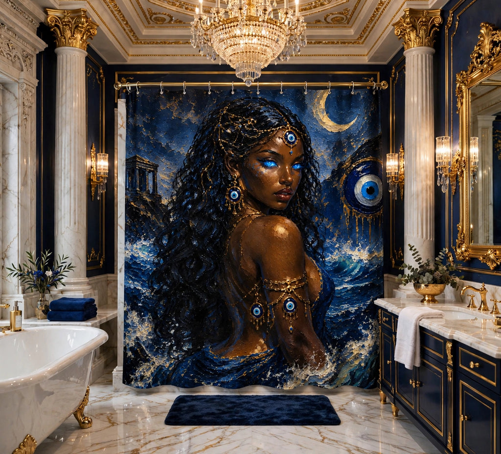 Sirens Gaze Shower curtain