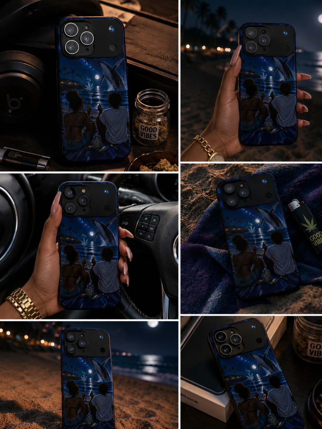 Midnight Kush & Moonlight Tough Case for iPhone®