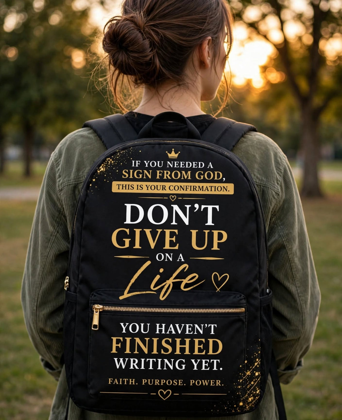 BLESSED & COVERED faith backpack alternate view