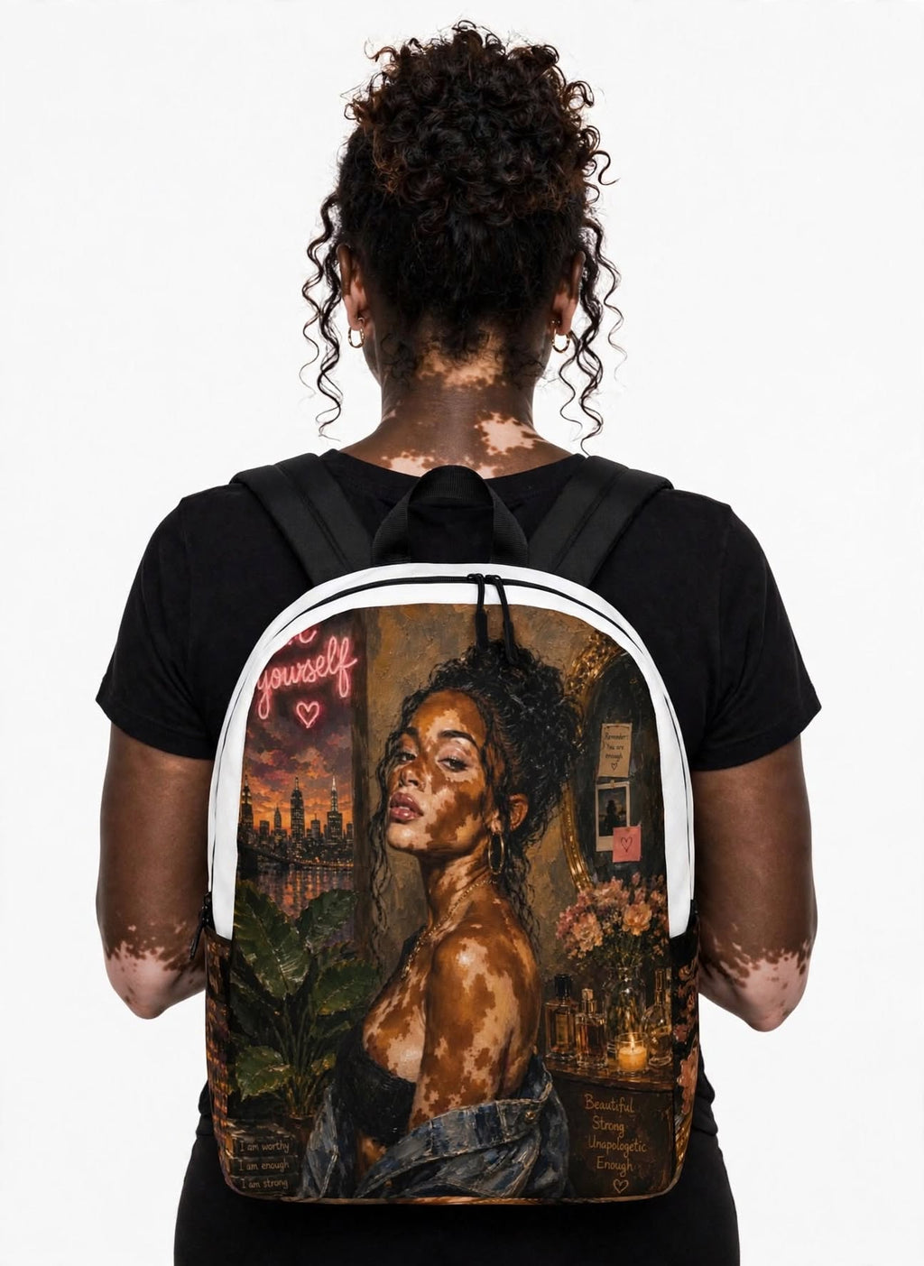 Own Your Energy statement backpack alternate view