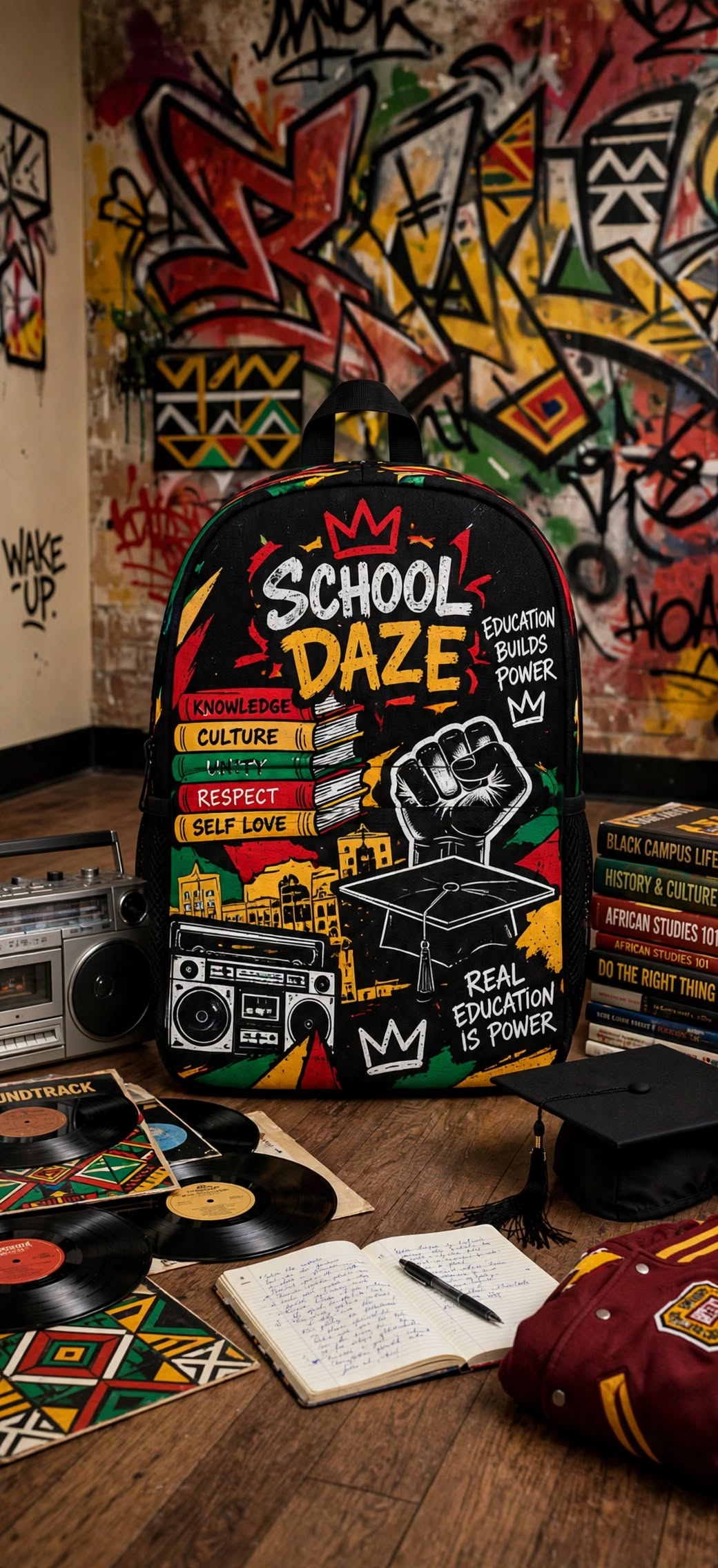 School Daze backpack — everyday laptop bag view