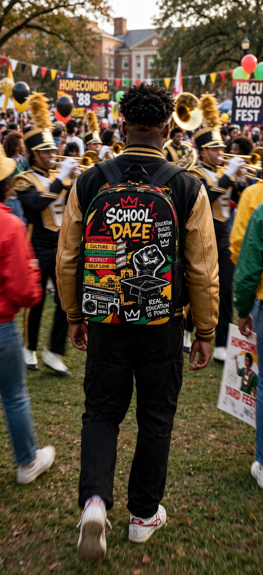 School Daze backpack — alternate everyday bag view