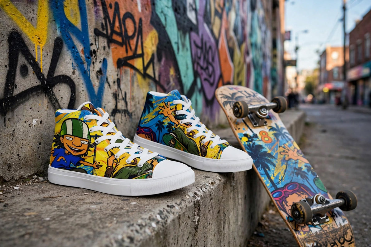 Rocket Power sneaker product artwork