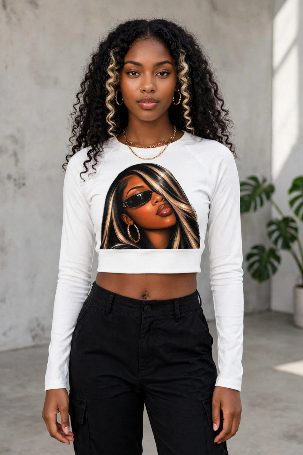 You Are the Vibe™ Long-Sleeve Crop Top