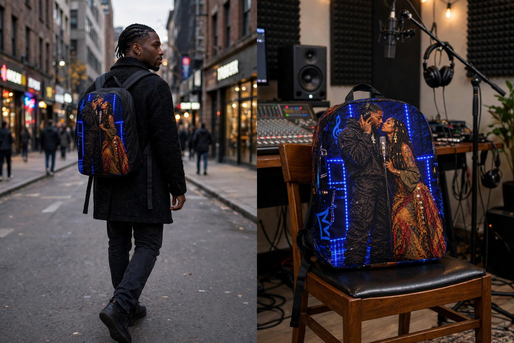 Two Hearts, One Melody ❤️ Minimalist Backpack