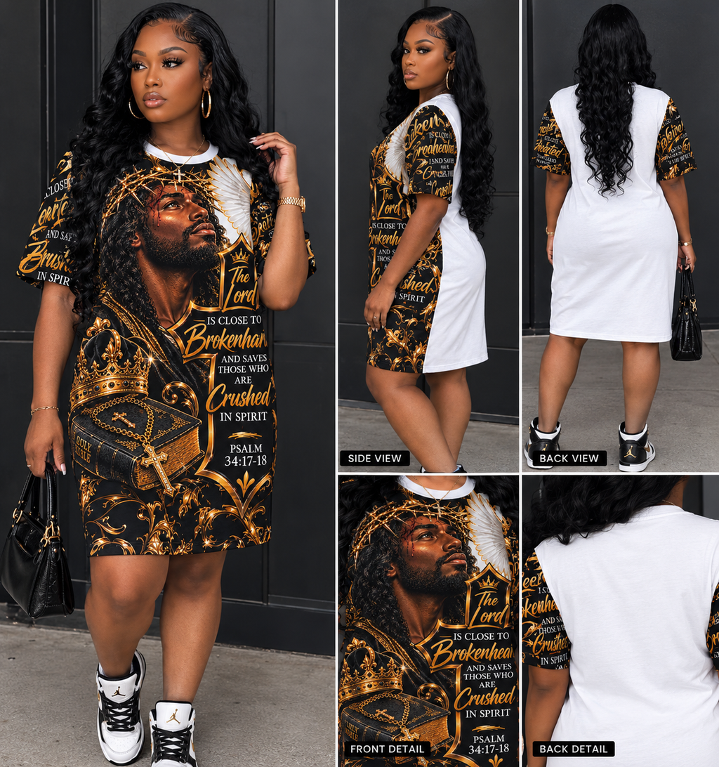 Covered in His Glory T-shirt dress