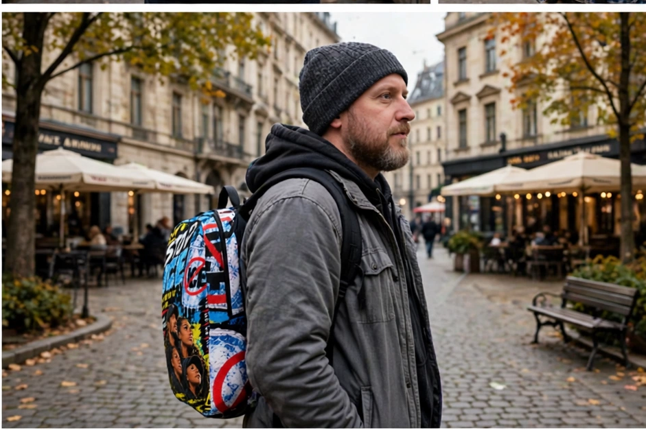 Stop ICE — Families Over Fear Backpack Lux & Lounge