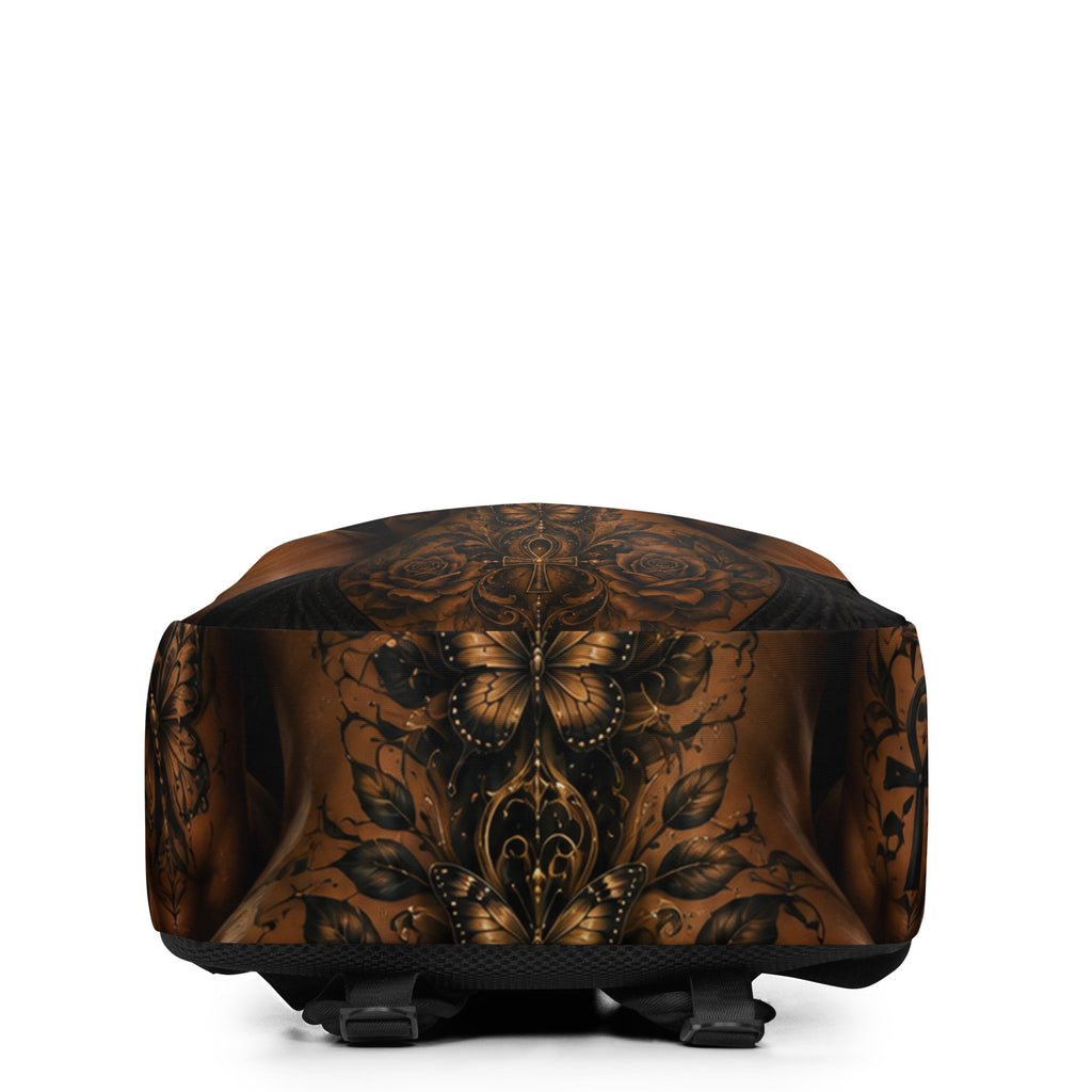 She Wears Her Story minimalist backpack bottom view