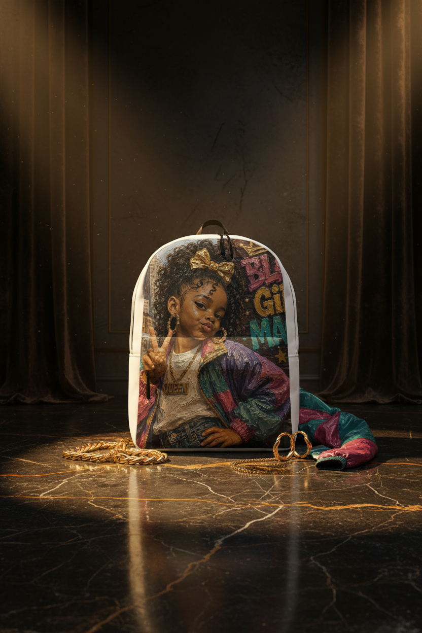 Born to Shine Backpack — NYC lifestyle mockup view