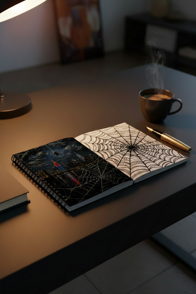 City of Webs NYC notebook — lifestyle writing view