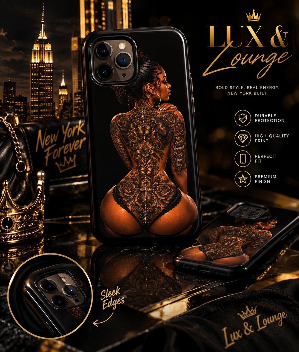 Lux & Lounge Masterpiece Tough Case for iPhone NYC luxury mockup