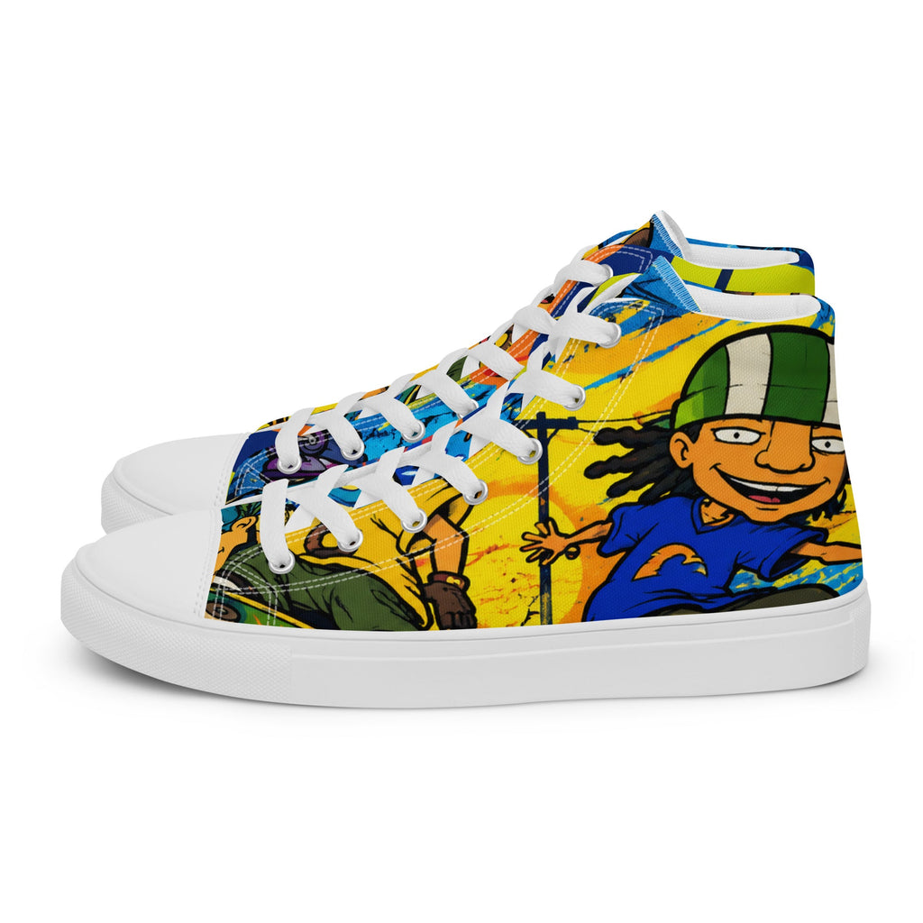 Rocket Power high-top canvas sneaker - left side view