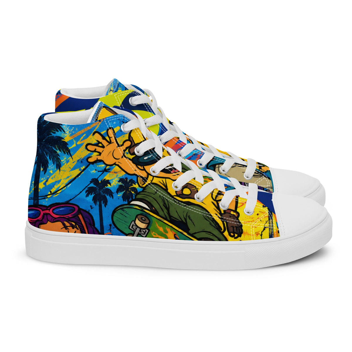 Rocket Power high-top canvas sneaker - right side view