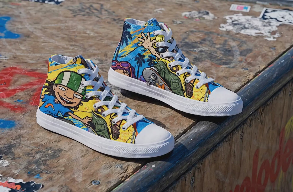 Rocket Power™ High-Top Canvas Sneakers | 90s Throwback Streetwear