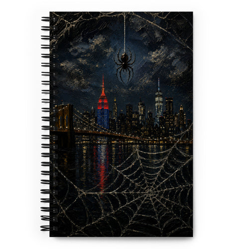 City of Webs NYC spiral notebook — cover view