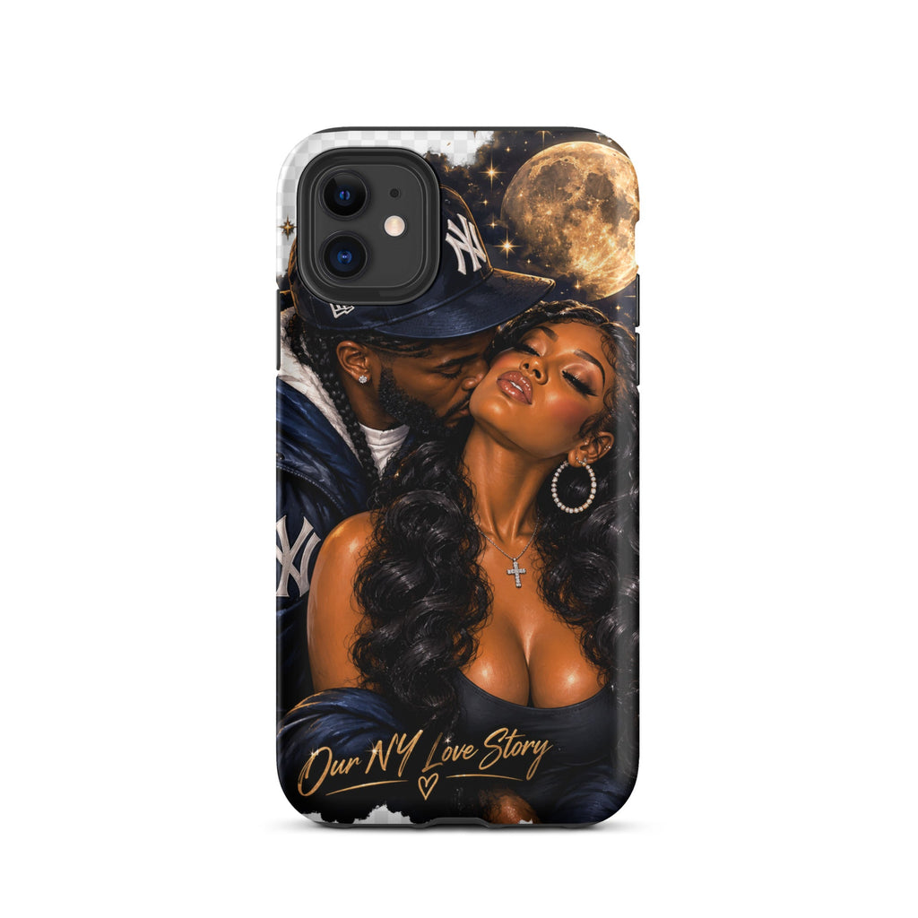 Two Souls One City New York-inspired design on a Lux & Lounge iPhone tough case