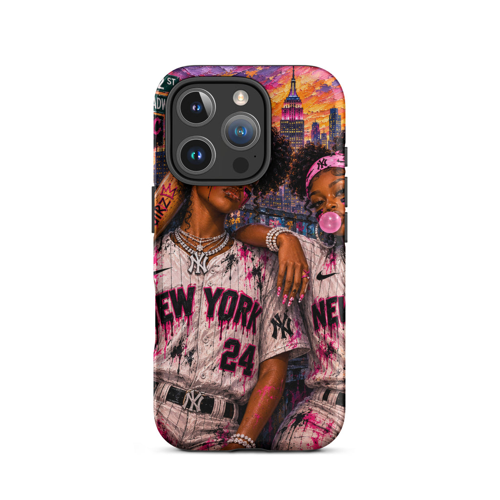 Painted Queens of NYC iPhone case — bold NYC phone case product view 22