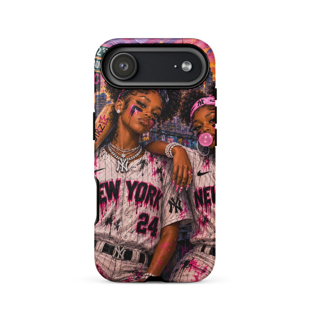 Painted Queens of NYC iPhone case — bold NYC phone case product view 25