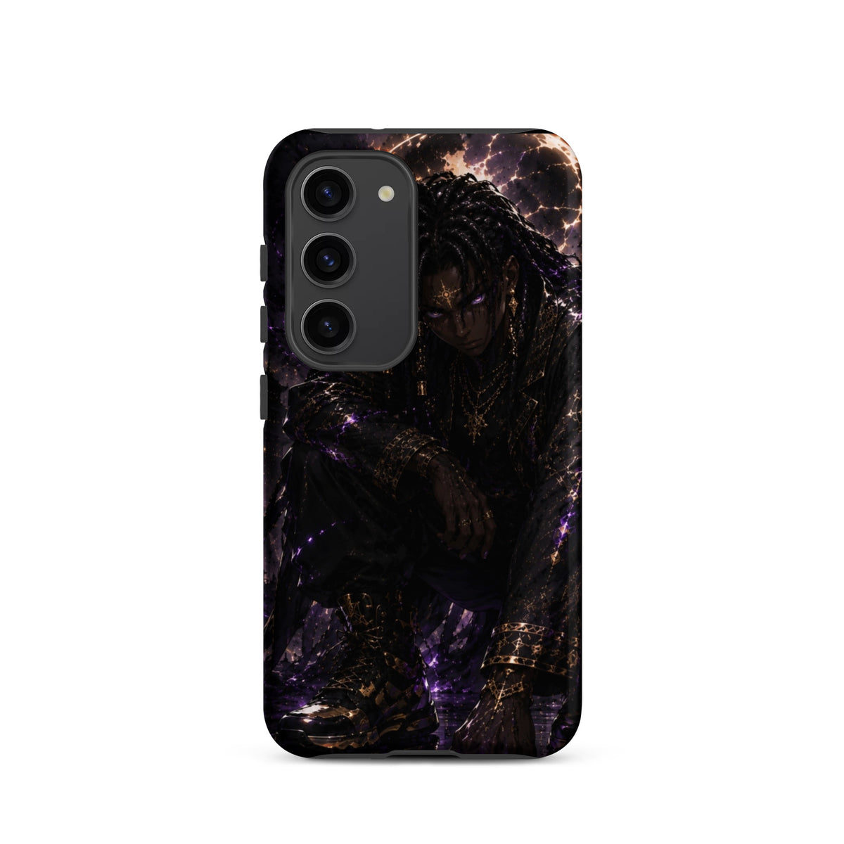 Zayren Tough Samsung Galaxy Case — dark anime streetwear view 12