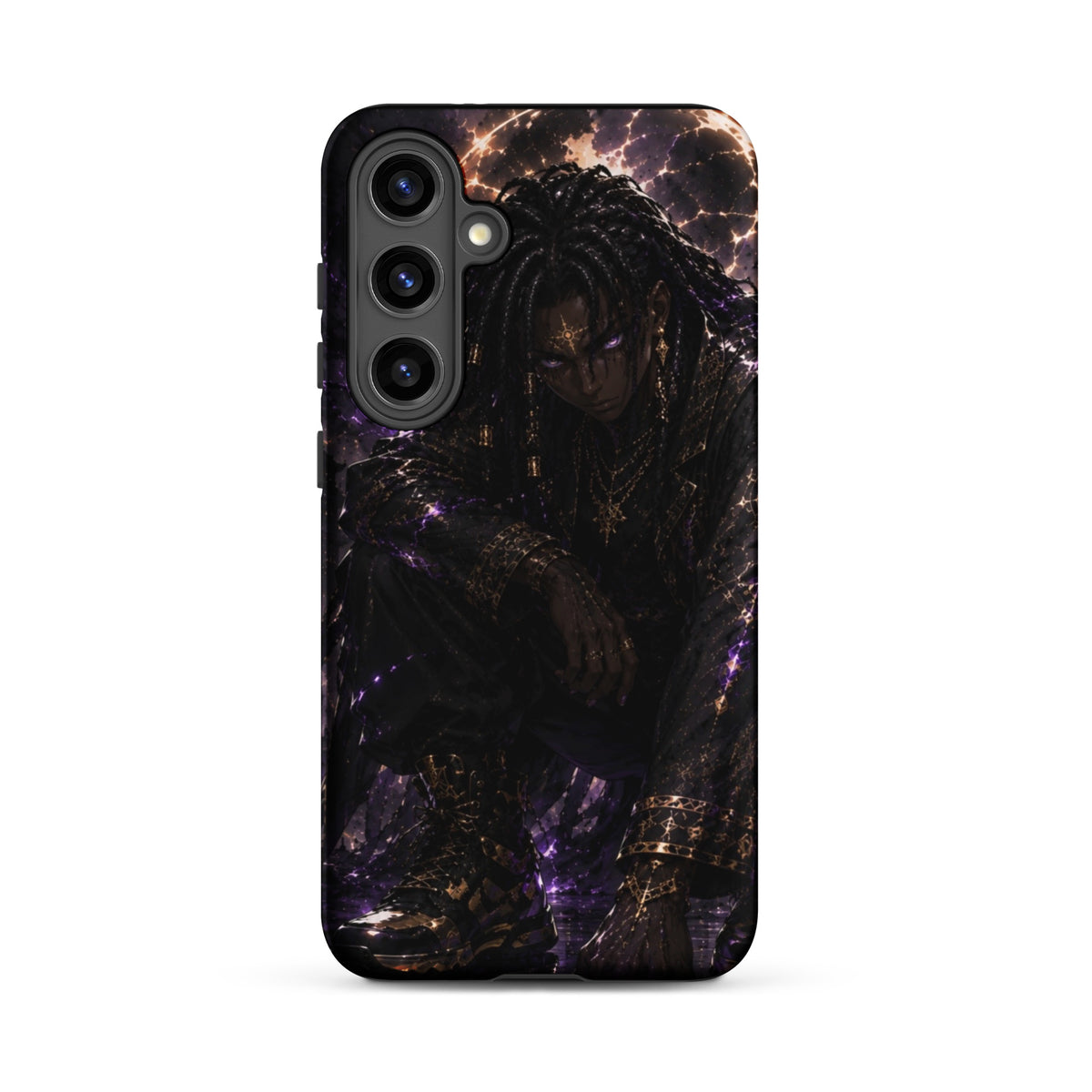 Zayren Tough Samsung Galaxy Case — dark anime streetwear view 16